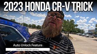 How to Auto-Unlock all your doors on the 2023 Honda CR-V