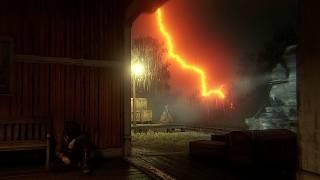 A Haunted Thunderstorm At The Rhodes Train Station  | RDR2 ASMR