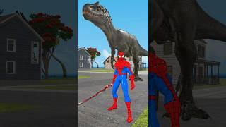 Spider-Man Sword Fight with Dinosaur T-rex #spiderman #dinosaur #dinosaurs