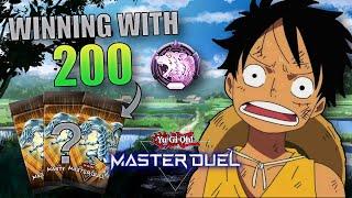 Can I WIN using ONLY 200 LEGACY PACKS in Yu-Gi-Oh Master Duel?!