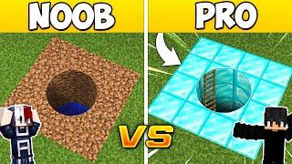 NOOB vs PRO: UNDERGROUND TUNNEL BUILD CHALLENGE with @Shivang02