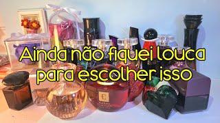 POV: Escolhendo perfumes para jantar fora num restaurante chiquérrimo e descartando outros