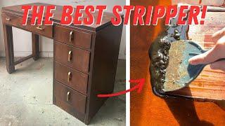 Antique Art Deco Desk Makeover | Stripwell’s QCS Stripper