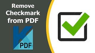 How to remove check mark from pdf using Kofax Power PDF