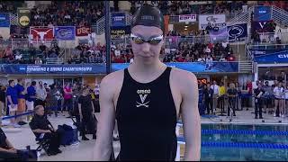 NCAA WOMEN'S SWIMMING : GRETCHEN WALSH (VIRGINIA) WINS 100FREE 46.05