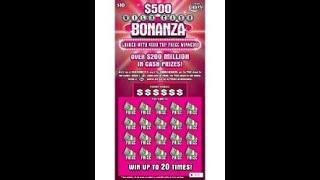 $10 - $500 WILD CASH BONANZA!  Scratch Off Bengal cat!