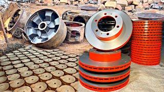 Mass Production process of Disc Brake Rotor || How to Make Disc Brake Rotor