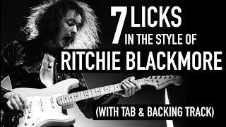 7 Licks in the style of Ritchie Blackmore