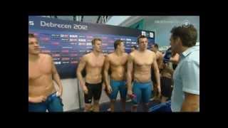 EM 2012 in Debrecen - 4 x 200m Freistil der Männer