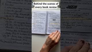 Behind the scenes of every book review