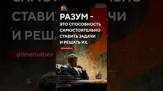 Монография "Работа разума в режиме выполнения задач" Олег Мальцев #цитата #разум #задача