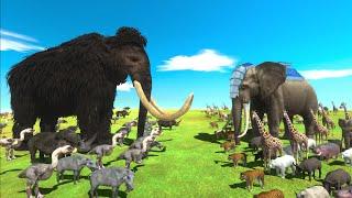 Animal Epic Battle - Prehistoric Mammals VS Modern Mammals | Animal Revolt Battle Simulator