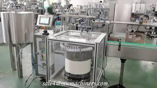 Automatic Super Glue Bottle Filling Capping and Labeling Machine