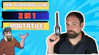 Mini aspirapolvere 2 in 1: piccolo ma potente!