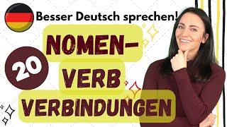  20 NOMEN-VERB Verbindungen in einem Video! 