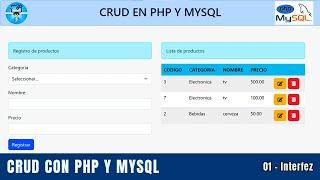 Como hacer un CRUD EN PHP Y MYSQL | BOOTSTRAP - MVC #01 - Interfaz