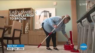 JOY Miracle Mop Swivel Wet/Dry 360 Flat Mop and Sweep Br...