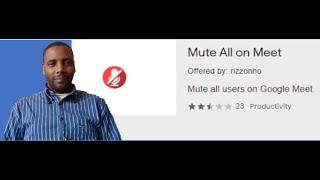 How to mute all users on Google Meet at once