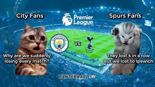 MAN CITY 0 - 4 TOTTENHAM | Cat Memes HIGHLIGHTS | Premier League 2024/25