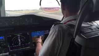 Virgin Atlantic 787-900 Cockpit Takeoff Heathrow