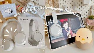 Sony WH-CH520 (White) Wireless Headphones | Aesthetic Unboxing 