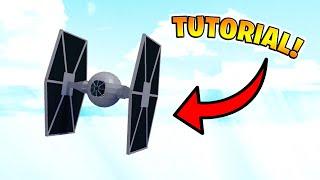 Tutorial! How to make a Tie Fighter in Build A Boat For Treasure