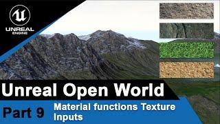 Unreal Material Functions Texture Inputs - UE4 Open World Tutorials #9