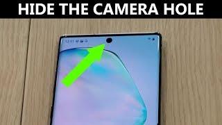 Galaxy Note 10 Plus - How to Hide FRONT CAMERA (Hole)