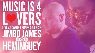 Jimbo James b2b Heminguey Live at Music is 4 Lovers [2022-10-09 @ Camino Riviera, San Diego]