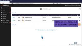 How to Change the Password of Your Virtualizor Account - Rad Web Hosting