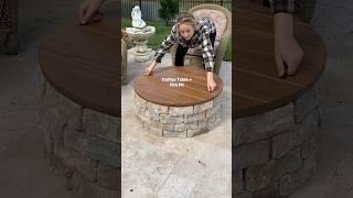 How to Build a Fire Pit & Table Top on a BUDGET!!! #diy #harttools