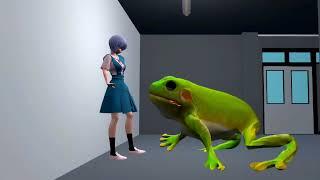 Frog vores Rei Ayanami [warning vore, ryona, rei]