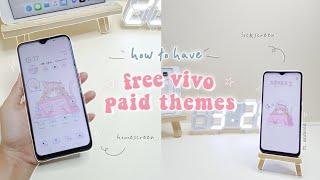  how to have paid themes for free on vivo phones - to make your phone cute and aesthetic