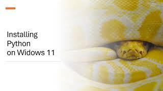 Installing Python 3.12 on Windows 11