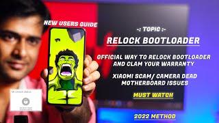 Official way to Relock Bootloader and Clam your Warranty | Xiaomi Scam, Camera & Motherboard Dead