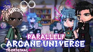 Parallel Arcane Universe reacts to Original // League of Legends // Jinx // Gacha React