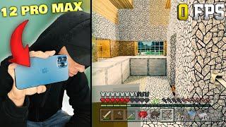 DESTROZANDO IPHONE 12 PRO MAX con MINECRAFT ULTRA REAL