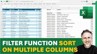 Excel FILTER Function: Sort on Multiple Columns | FILTER & SORT Together