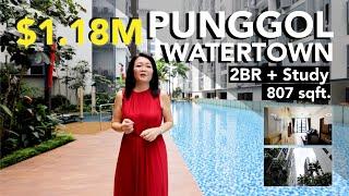 2BR + Study @ Punggol Watertown Above Waterway Point Mall & Next to Punggol MRT Station | Singapore