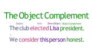 Lesson 09   The Object Complement - SimpleStep Learning