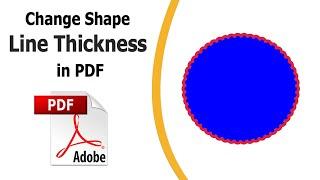 How to change shape line thickness in pdf using adobe acrobat pro dc