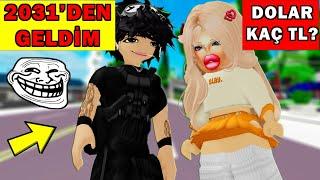 2031 Yılından GELDİM Diye Kızları Trolledim Evlenme Teklifi Etti(Roblox Brookhaven Rp)