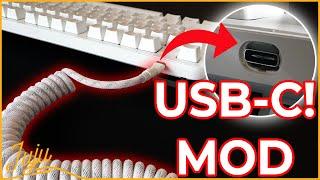 Mod any Mechanical Keyboard with USB-C! - Detachable Cable Mod!