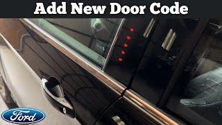 How To Add A New Keypad Code To 2013 - 2019 Ford Escape - Create Driver's Door Key Pad Code