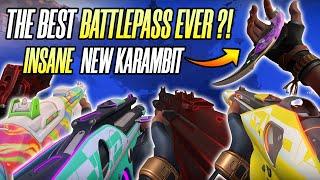 RATING The New Valorant BATTLE PASS SKINS (VELOCITY KARAMBIT IS INSANE)