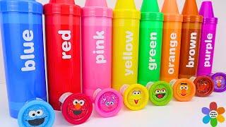 BEST Color SURPRISES With Sesame Street Playdoh! Fun Education Video For Toddlers