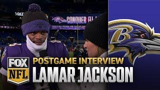 Lamar Jackson on Ravens' win over Steelers and clinching the playoffs – 'It feels good' | NFL on FOX