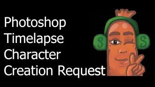 Photoshop Character Creation Time-lapse Beginner Commentary