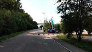 Ford Fiesta beim Autoslalom in Uhingen