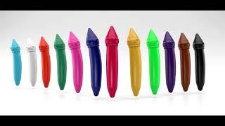 DOMS | DOMMYMATE - The Big and Bold, Easy to Hold Plastic Crayons for Kids!